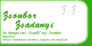 zsombor zsadanyi business card